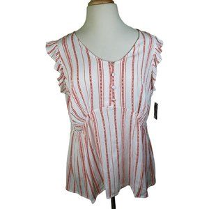 Lane Bryant Woman's Sleeveless Peplum Top NWT